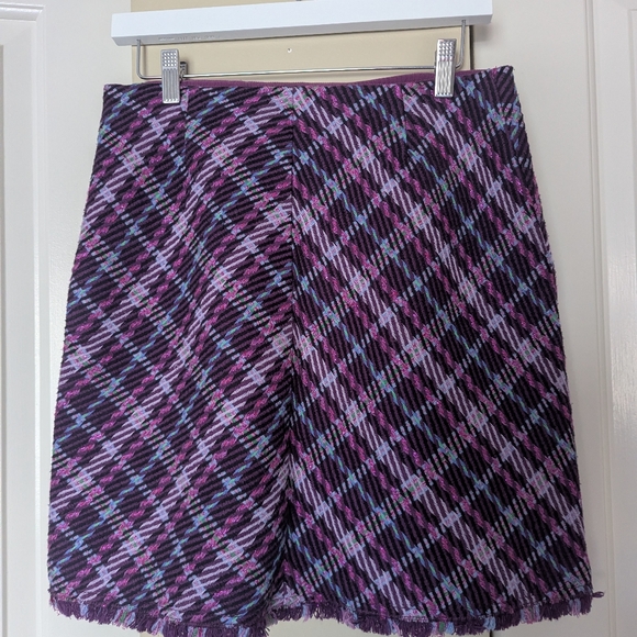 Kate Spade Plaid Tweed Skirt - Picture 3 of 5